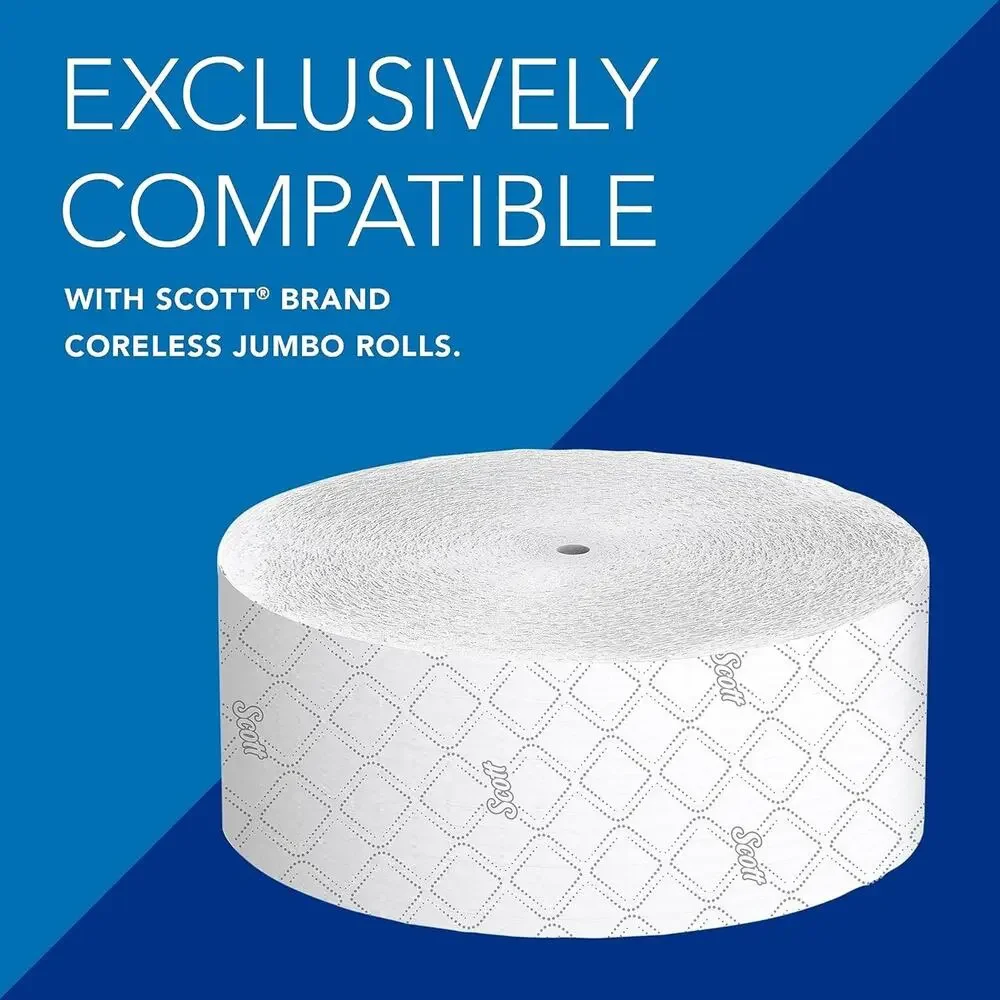 Scott 09602-04 Essential Coreless Jumbo Roll Tissue Dispenser for Business 14